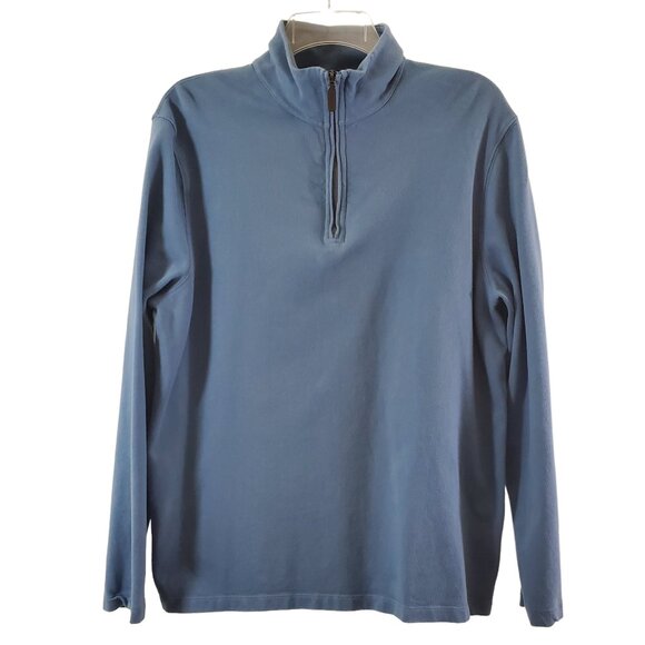 J. Crew Mercantile Men’s ¼ Zip Cotton Pullover Top – Size Large - Picture 11 of 11